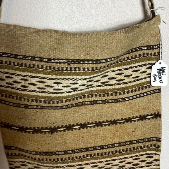 Vintage Handmade Striped Woven Tapestry New Mexico Bag Cross Body - Picture 7 of 10